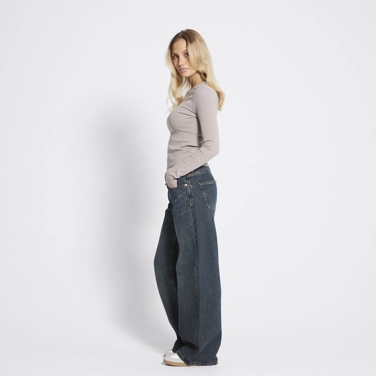 Ribbed long-sleeve-top "Leni"